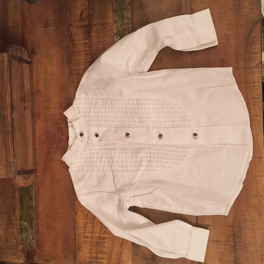 Florence Eiseman white tuxedo shirt 3T